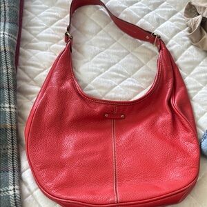 Kate Spade vintage Red orange Leather shoulder Bag